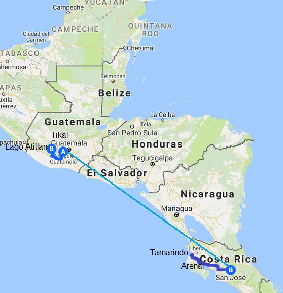 tours a costa rica desde guatemala